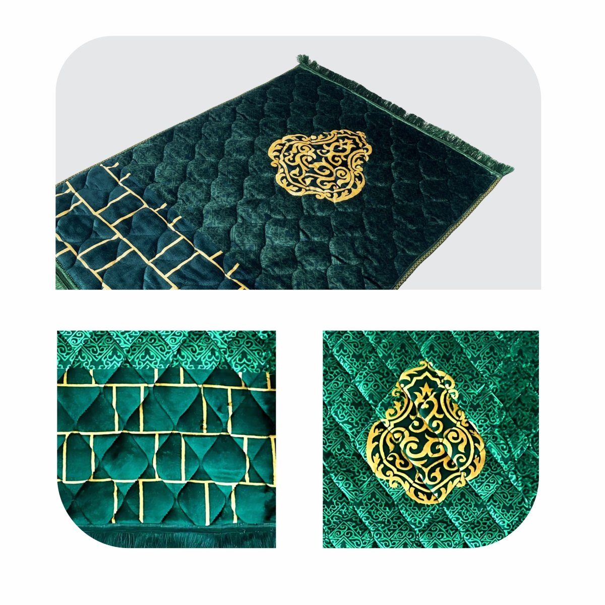 Luxury large Size Padded Prayer Rug – Premium Comfort & Elegant Design ...