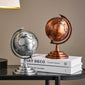 Vintage Metallic Globe Set – Decorative Antique-Style Desk Ornaments