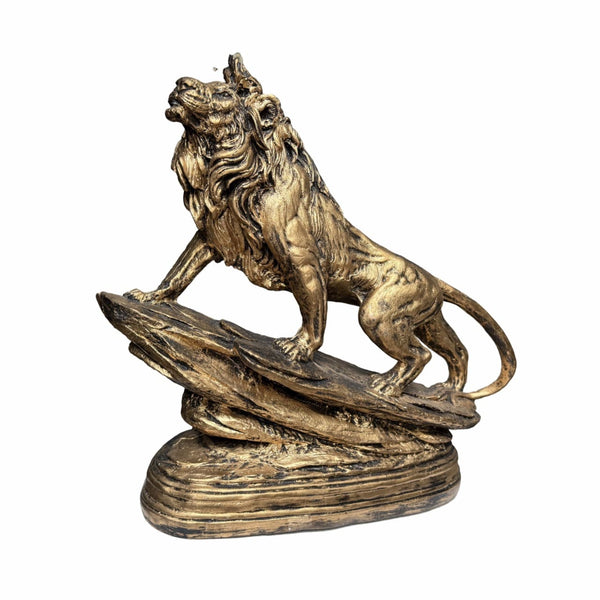 Majestic Royal Lion King – Golden Lion Figurine (Large)🦁